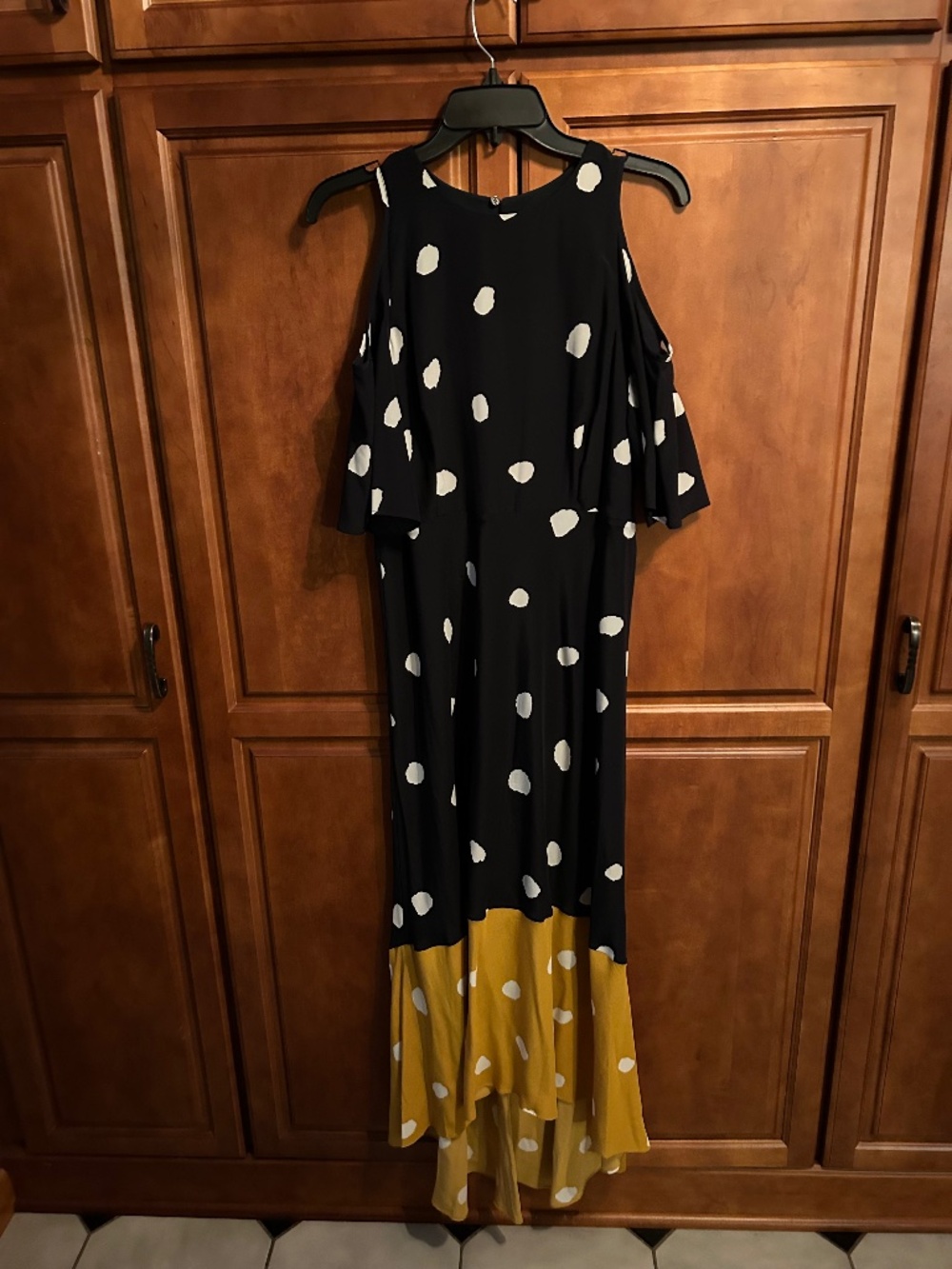 L.K. Bennett Polka Dot High Low Dress Size 10